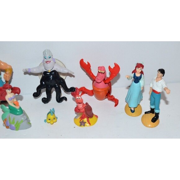 Vtg Disney Princess Ariel Little Mermaid Figures Lot Cake Toppers Sea Witch - Picture 3 of 6